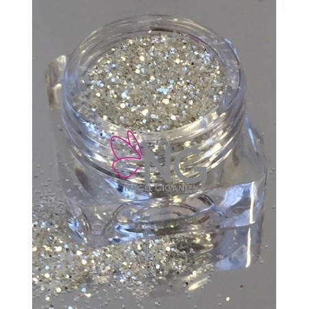 Silver-White  Glitter 1.5mm