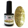 796 Glitter Gold - NG LED/UV Soak Off Gel Polish 15ml