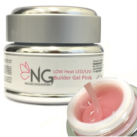 Low Heat UV/LED Builder Gel Pink 15gr