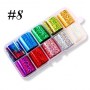   8 - Nail Art Foil Kit 10 designs