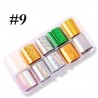   9 - Nail Art Foil Kit 10 designs