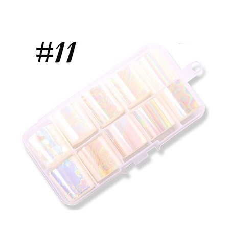   11 - Nail Art Foil Kit 10 designs