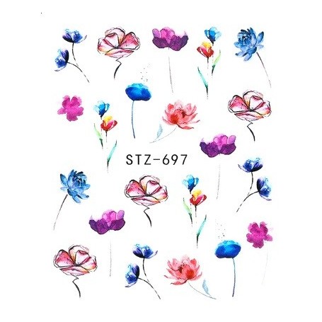 Water Tattoo Floral - 697