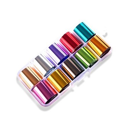   25 - Nail Art Foil Kit 10 designs