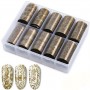   111 - Nail Art Foil Kit 10 designs