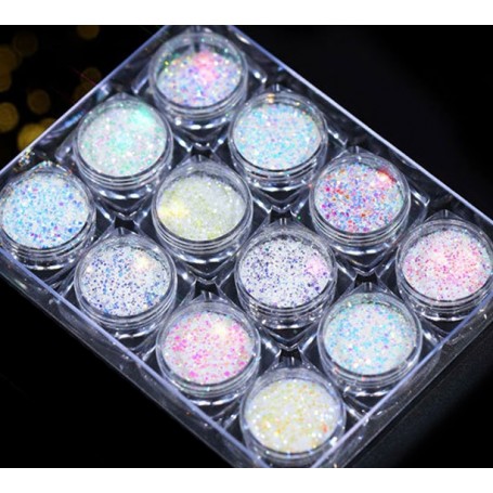 Glamour Light Mix Glitter Kit 12colors in box - 3