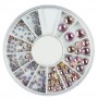 Rhinestones Champagne & Pink in Wheel(288)