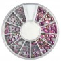 Rhinestones Gold & Rose in Wheel(289)