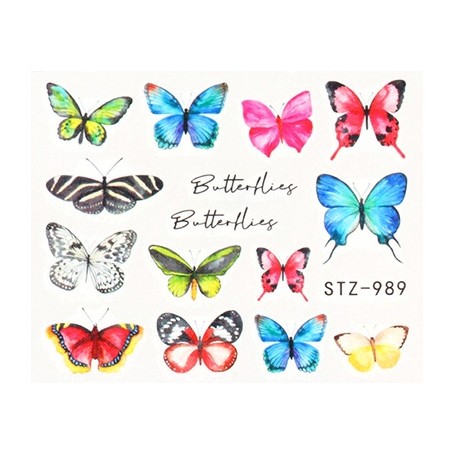 Water Tattoo Butterflies - 989