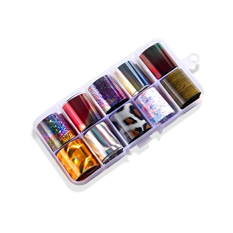 018 - Nail Art Foil Kit 10 designs