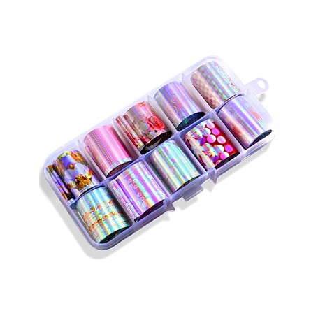 027 - Nail Art Foil Kit 10 designs