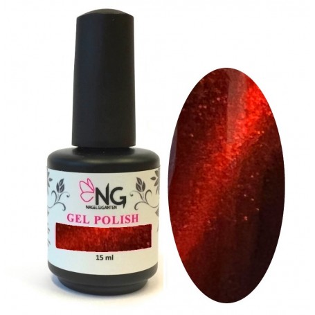 437 Cat Eye Red - NG LED/UV Soak Off Gel Polish 15ml