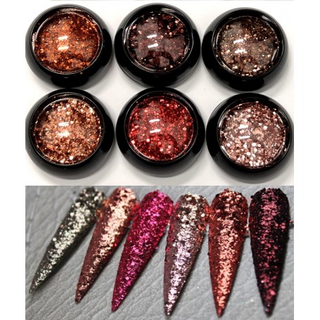 Mix Glitter Kit 6colors - 1 (rnag131)