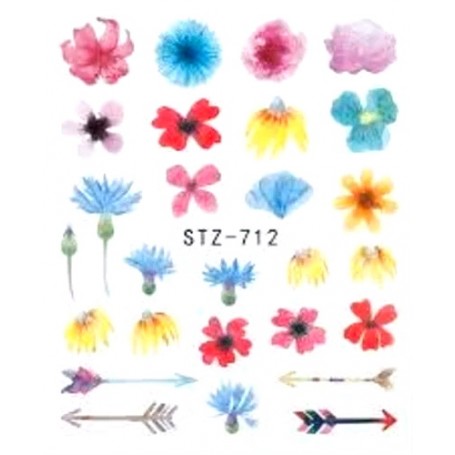 Water Tattoo Floral - 712