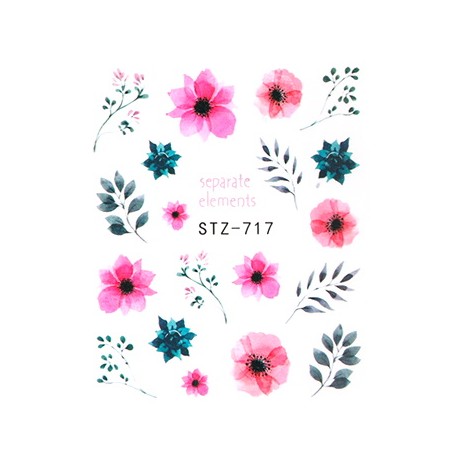 Water Tattoo Floral - 717