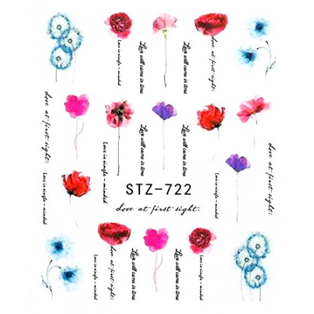 Water Tattoo Floral - 722