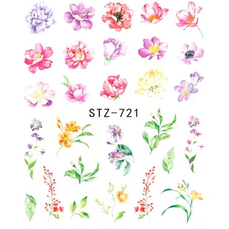 Water Tattoo Floral - 721