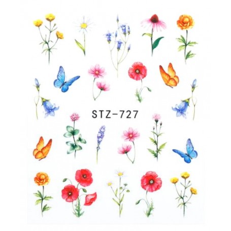 Water Tattoo Floral - 727