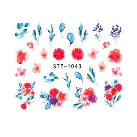 Water Tattoo Floral - 1043