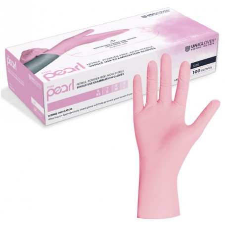 Nitril Gloves - Pearl Pink 100 pcs.(EXsmall)