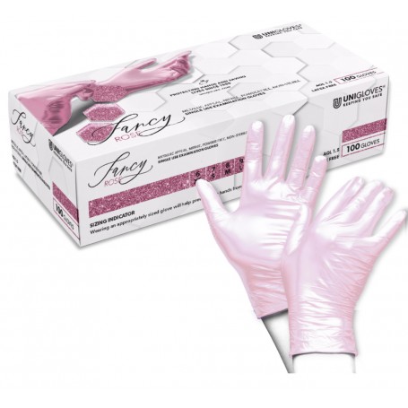 Nitril Gloves - FANCY ROSE 100 pcs.(EXsmall)