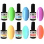 3 - SUMMER COLLECTION  - 6 Colors NG LED/UV Soak Off Gel Polish 15ml