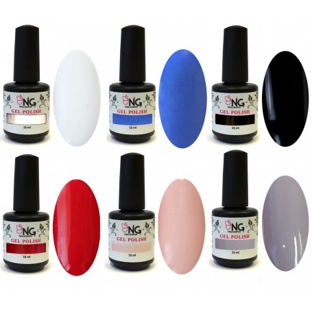 4 - CLASSIC COLLECTION  - 6 Colors NG LED/UV Soak Off Gel Polish 15ml