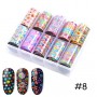 108 - Nail Art Foil Kit 10 designs