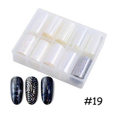 119 - Nail Art Foil Kit 10 designs