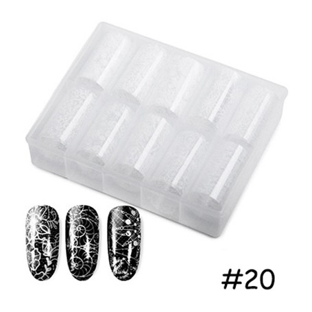 120 - Nail Art Foil Kit 10 designs