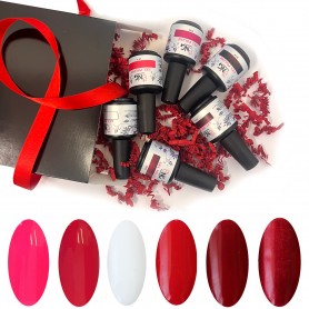 VALENTINE DAY COLLECTION - 6 Colors NG LED/UV Soak Off Gel Polish 15ml