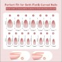 5 Colors Press on nails150pcs. - Design 1
