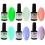 8 - SEMESTER COLLECTION  - 6 Colors NG LED/UV Soak Off Gel Polish 15ml