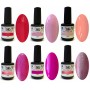3 - PINK COLLECTION  - 6 Colors NG LED/UV Soak Off Gel Polish 15ml