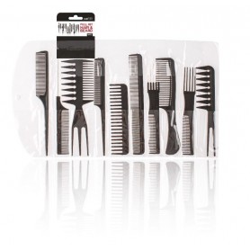 Set of 10 professional combs for beard and hair - 360