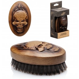 Skull Oval Palm Shaving Brush - 544