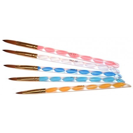 Acrylic Brush Kit 5psc. nr.2,4,6,8,10