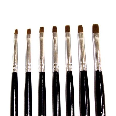 UV Gel Brush Kit - 7 sizes