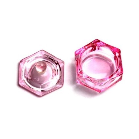 Glass Dappen Dish Pink