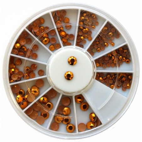 Rhinestones Gold in Wheel(130)