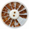 Rhinestones Gold in Wheel(130)