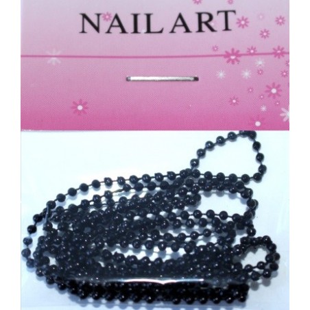 14 Black - Nail Art Chain in Bag