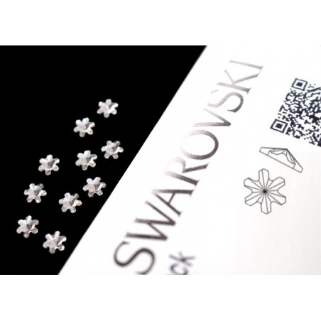 2826 Swarovski Snowflake - Crystal 10st (5mm)