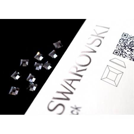 2400 Swarovski Square  - Graphite 10st (4mm)